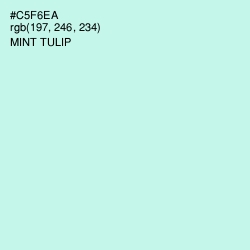 #C5F6EA - Mint Tulip Color Image