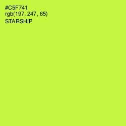 #C5F741 - Starship Color Image