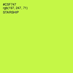 #C5F747 - Starship Color Image