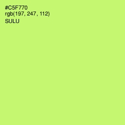 #C5F770 - Sulu Color Image
