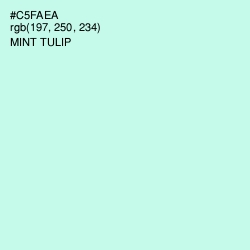 #C5FAEA - Mint Tulip Color Image