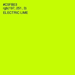 #C5FB03 - Electric Lime Color Image