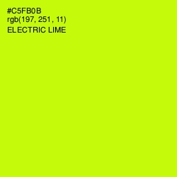 #C5FB0B - Electric Lime Color Image