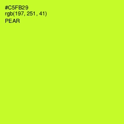 #C5FB29 - Pear Color Image