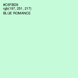 #C5FBD9 - Blue Romance Color Image