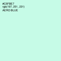 #C5FBE7 - Aero Blue Color Image