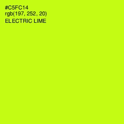 #C5FC14 - Electric Lime Color Image