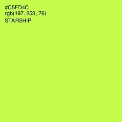 #C5FD4C - Starship Color Image