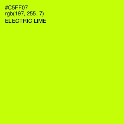 #C5FF07 - Electric Lime Color Image