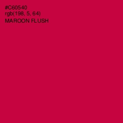#C60540 - Maroon Flush Color Image