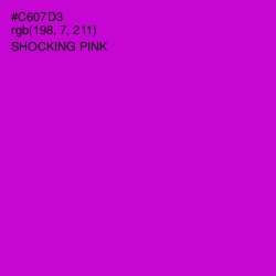 #C607D3 - Shocking Pink Color Image