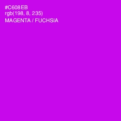 #C608EB - Magenta / Fuchsia Color Image