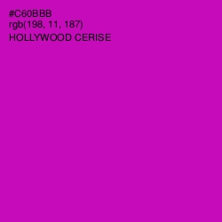 #C60BBB - Hollywood Cerise Color Image