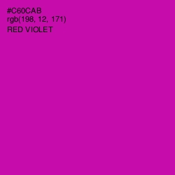 #C60CAB - Red Violet Color Image