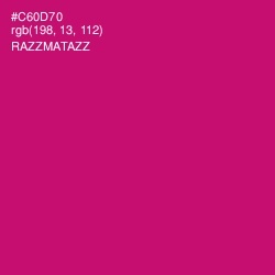 #C60D70 - Razzmatazz Color Image