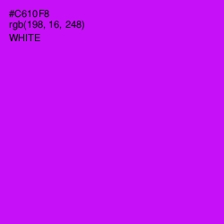 #C610F8 - Magenta / Fuchsia Color Image