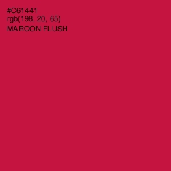 #C61441 - Maroon Flush Color Image