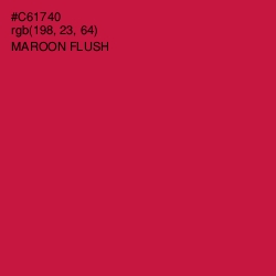#C61740 - Maroon Flush Color Image