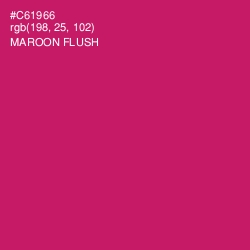 #C61966 - Maroon Flush Color Image