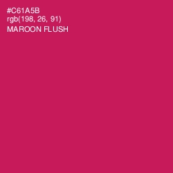 #C61A5B - Maroon Flush Color Image