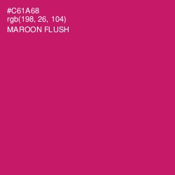 #C61A68 - Maroon Flush Color Image