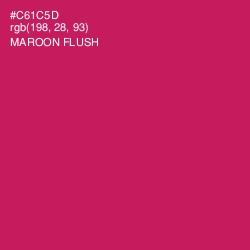 #C61C5D - Maroon Flush Color Image