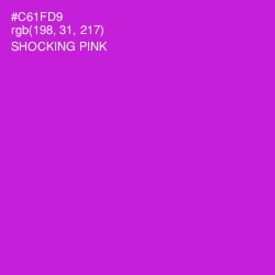 #C61FD9 - Shocking Pink Color Image