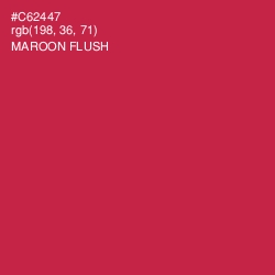 #C62447 - Maroon Flush Color Image