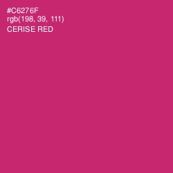 #C6276F - Cerise Red Color Image