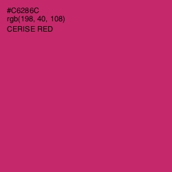 #C6286C - Cerise Red Color Image