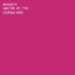 #C62A74 - Cerise Red Color Image