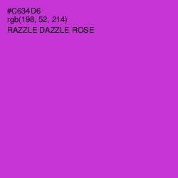 #C634D6 - Razzle Dazzle Rose Color Image