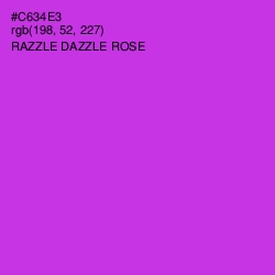 #C634E3 - Razzle Dazzle Rose Color Image