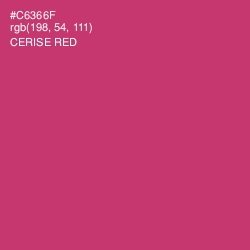 #C6366F - Cerise Red Color Image