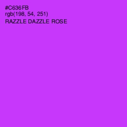 #C636FB - Razzle Dazzle Rose Color Image