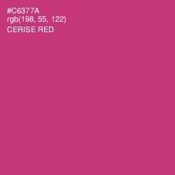 #C6377A - Cerise Red Color Image