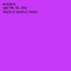 #C638F5 - Razzle Dazzle Rose Color Image