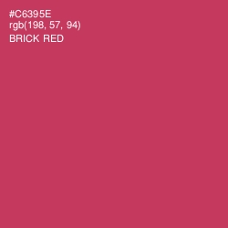 #C6395E - Brick Red Color Image
