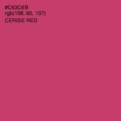 #C63C6B - Cerise Red Color Image