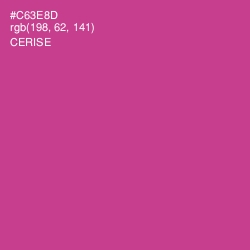 #C63E8D - Cerise Color Image