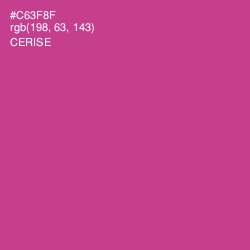 #C63F8F - Cerise Color Image