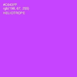 #C643FF - Heliotrope Color Image