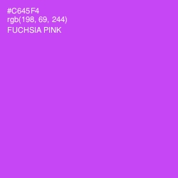 #C645F4 - Fuchsia Pink Color Image