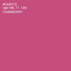 #C64D7D - Cranberry Color Image