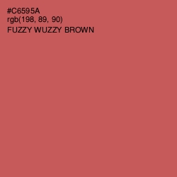 #C6595A - Fuzzy Wuzzy Brown Color Image