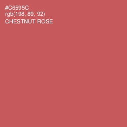 #C6595C - Chestnut Rose Color Image