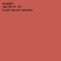 #C65B51 - Fuzzy Wuzzy Brown Color Image