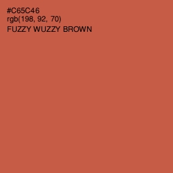#C65C46 - Fuzzy Wuzzy Brown Color Image