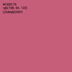 #C65E7A - Cranberry Color Image