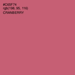 #C65F74 - Cranberry Color Image